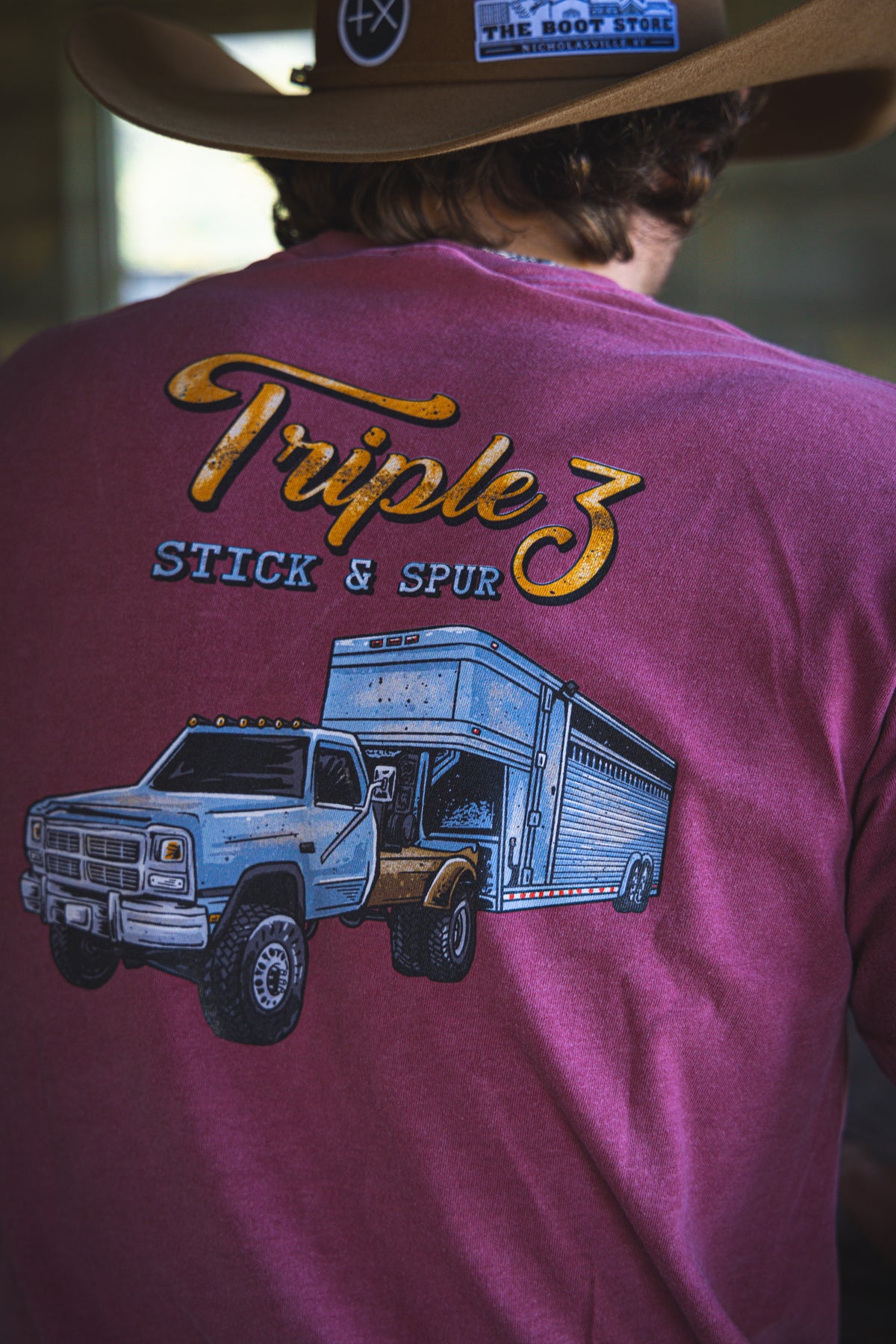 Triple 3 Stick & Spur Tee